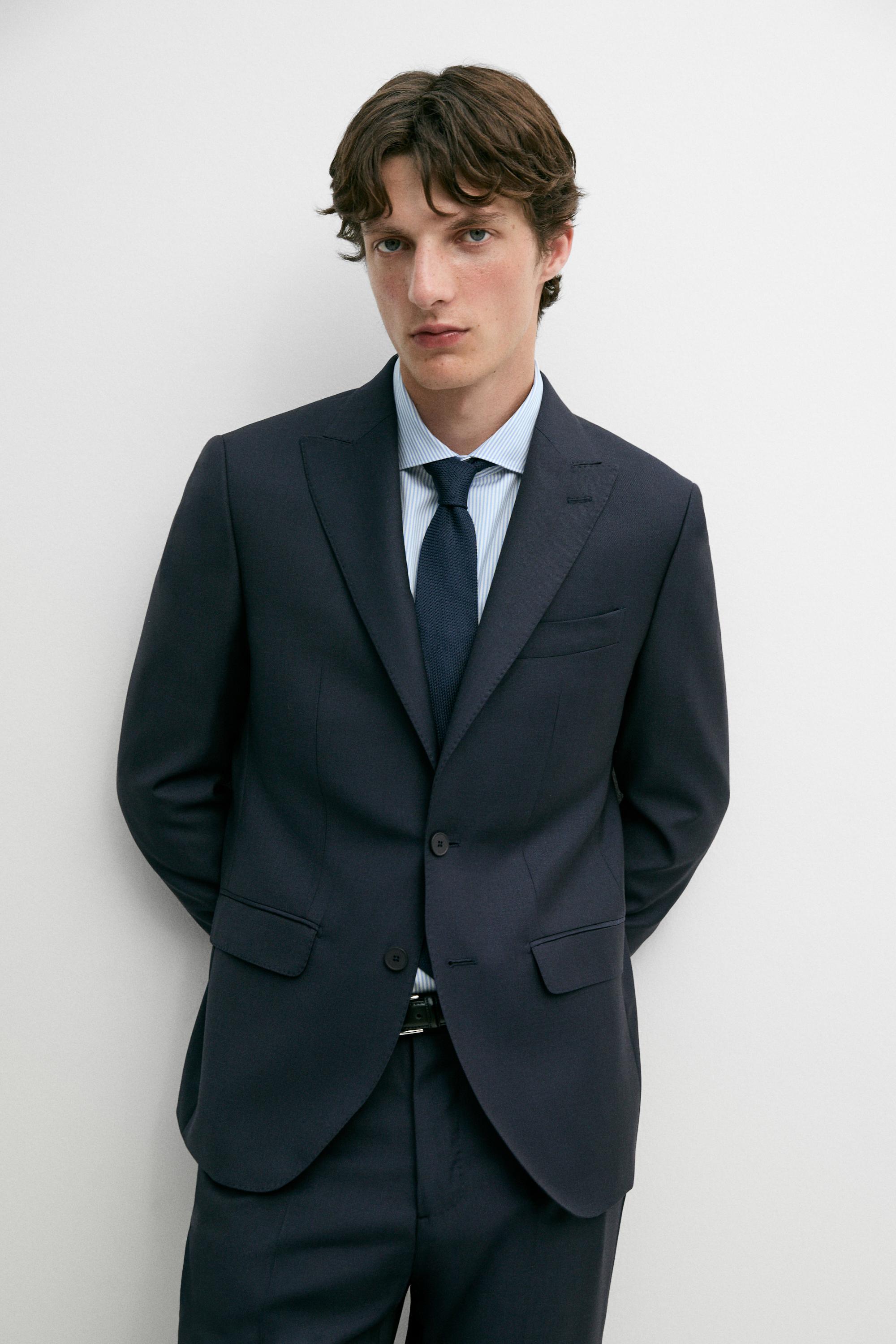 100% wool suit blazer